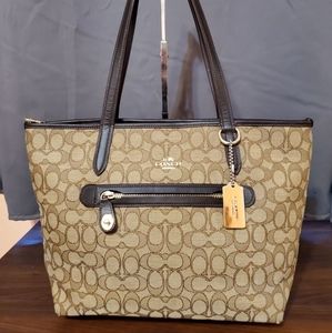 Coach Taylor Signature Jacquard Tote F37229